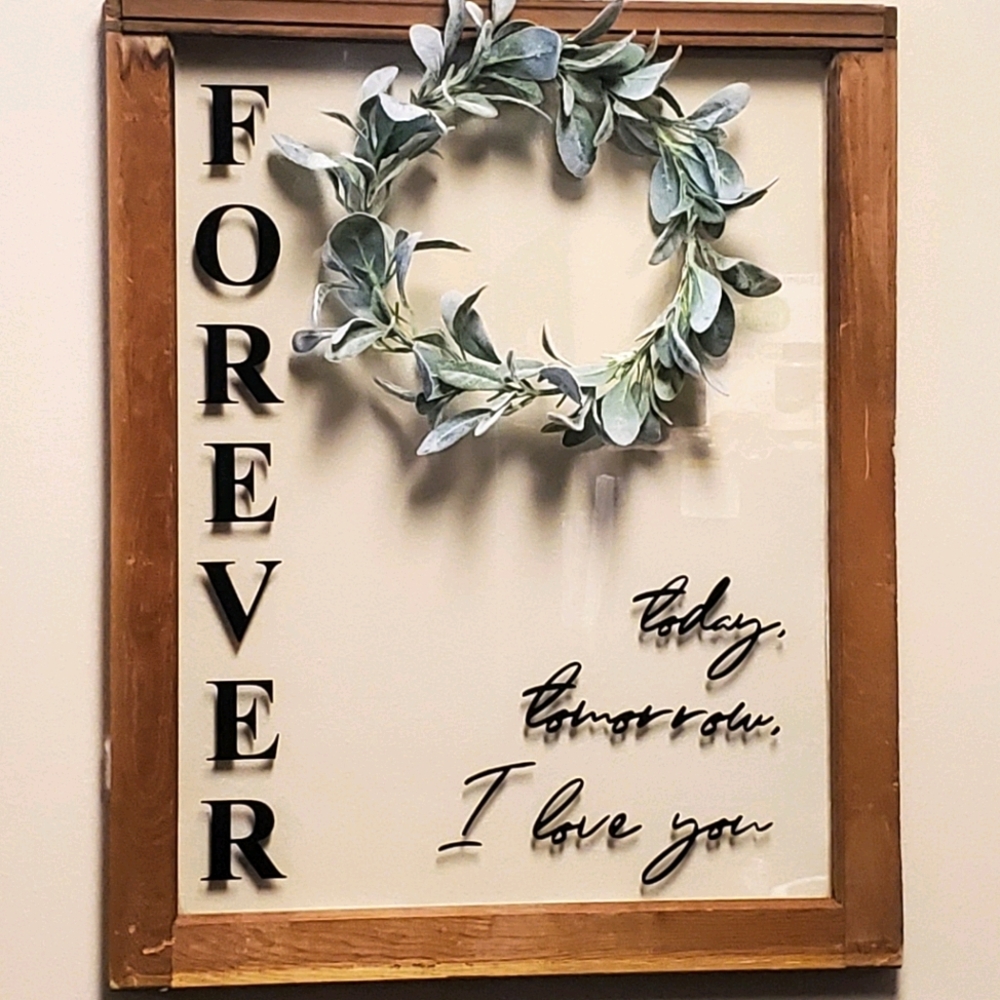 Wall decor, repurposed antique window